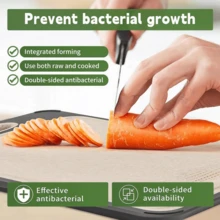 Double-Sided Cutting Board, 304 Stainless Steel, Anti-Mold And Antibacterial - Bạc - Xem 8