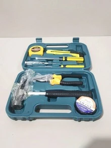 Multi-Functional Household Hardware Tool Kit, Portable Tool Box Set, Ideal Gift - 9-piece Mixed Set - View 3