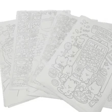 75pcs Stress Relief Tracing Drawing Sketches, Suitable For Adults To Relieve Boredom At Work, Painting Practice For Beginners, Train Focus And Observation, Random Assorted Designs - Multicolor - View 5