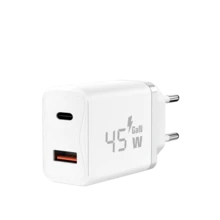 45W Dual USB-C Plus USB-A Charger - GaN Power Delivery - Fast Compact Power Adapter For Laptops, Smart Phones, Tablets And Thousands Of Other Devices - EU C Type Plug(220-240V) - View 7