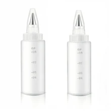 10pcs Plastic Squeeze Bottles Set With 6 Icing Tips, Refillable Decorating Bottles, Ideal For Cookie Icing, Cake Decorating And Baking, Perfect DIY Pastry Tools For Home Kitchen And Dessert Making - White - View 13