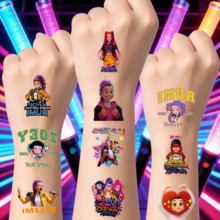 80pcs/4packs K-Pop Witch Girl Group Y2K Style Stickers, Cute Cartoon Vinyl Stickers Suitable For Water Bottles [Random Styles] - Multicolor - View 4