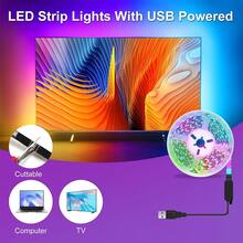 Smart LED Light Strips For Bedrooms, RGB Light Bands With Adjustable Color Temperature, Synchronized With Music And Capable Of Timing, Suitable For Bedrooms, Living Rooms And Party Decorations. - 多色光 - 查看 9
