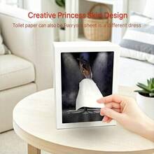 1个带LED灯的多功能纸巾盒，配有可更换的裙边和相框，图案可定制。 - 1PC - 查看 10
