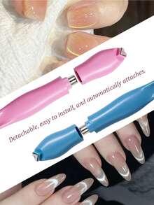 1个3D心形美甲磁铁。三合一猫眼效果双线蛇皮法式美甲UV吸附磁铁。多功能UV凝胶法式猫眼美甲工具磁铁,适用于家庭美甲沙龙DIY,美甲用品,美甲工具,返校季,美甲,假指甲,美甲护理工具 - 彩色 - 查看 7