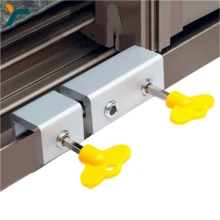 Aluminum Alloy Sliding Window Locks With Key Sash Stopper Sliding Windows Anti-Theft Lock Baby Child Safety Doors Lock Limiter Sliding Sash Stopper Window Limiter Cabinet Lock Door Security Lock Kid Pet Safety Door Non Punch Window Lock Hardware Tool - Multicolor - View 7