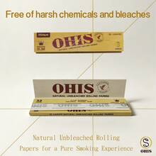 50 gói giấy cuốn thuốc lá màu nâu chất lượng cao, kích thước 108mm, được làm từ chất liệu tự nhiên, thiết kế cháy chậm, cháy đều không gây mùi khó chịu, mịn và dễ cuốn, độ dày vừa phải dễ thao tác, nhỏ gọn và tiện dụng, phù hợp cho người hút thuốc và những người đam mê cuốn thuốc, được những người yêu thích cuốn thuốc bằng tay rất ưa chuộng, hoàn hảo để sử dụng cá nhân hàng ngày hoặc làm quà tặng. - Xem 3