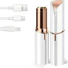 Removedor de vello facial eléctrico para mujeres, dispositivo indoloro de eliminación de vello para labios, Body, brazos, barbilla, inalámbrico, recargable por USB, compacto y fácil de usar, con luz LED, recortadora de vello corporal para mujeres - Multicolor - Ver 14