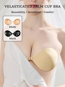 1/2pcs Backless Strapless Bra Dress, Invisible Reusable Enhancing Bra, Lightweight Comfortable Seamless Bra - Multicolor - View 1