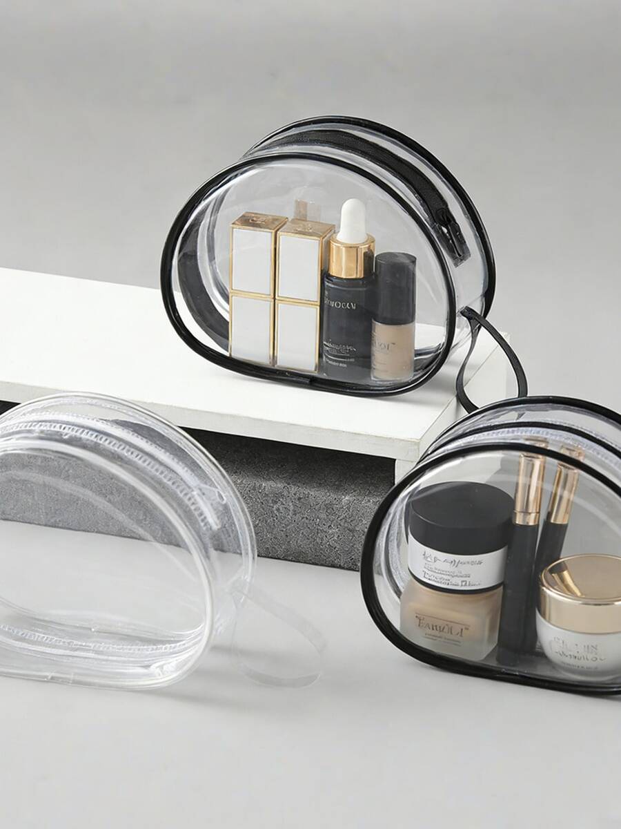 PVC Transparent Adhesive Bra Storage Bag, Invisible Bra Organizer, Waterproof Makeup Bag - Multicolor - View 1