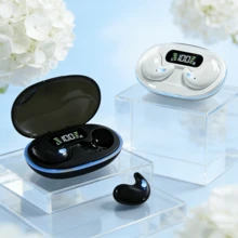 X55 TWS 迷你耳机 BT5.3 无线耳机 降噪运动蓝牙耳塞 立体声音乐耳机 - 查看 2