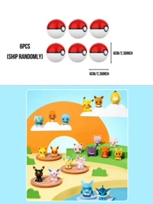 Pokémon Little Adventure Series Poke Ball Blind Box / Mystery Box Figurine Surprise Collectible Set， Mini Cute Anime Action Figures ，Features Openable Poké Ball with Figure Inside, Movable Arms for Posing, Includes Display Stand, Perfect for Fans, Mcc在內在內, Box (Random) - 彩色 - 查看 10