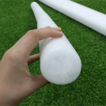 Tongkat Busa Senam, Batang Lunak Bulat Padat Berwarna untuk Permainan, Pelampung Busa Kolam Renang, Busa Tabrakan, Tongkat Busa Kebugaran - Putih - View 5