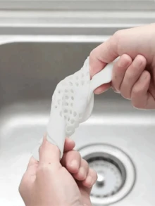 1个毛发收集过滤器，水槽排水塞，浴缸淋浴排水盖，硅胶厨房除臭器，排水盖，厨房水槽滤网，浴室硅胶毛发收集器，排水盖，家居浴室装饰，秋季，返校季 - 淺灰色 - 查看 7