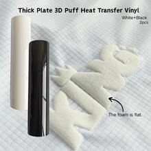 0.4mm Thick 3D Embossed Heat Transfer Vinyl - Suitable For T-Shirts, Hats, Bags, Etc. Can Be Cut With A Cutting Plotter. Not Suitable For Laser Cutting. - X - View 15