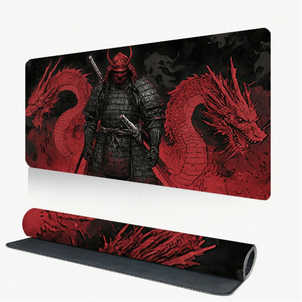 1pc Medieval Knight & Dragon Castle Theme Gaming Mouse Pad - Ultra Smooth Non-Slip Waterproof Rubber Base With Stitched Edges - Durable Office Home Desktop Mat | Immersive Atmosphere | Smooth Surface Large Mouse Pad Office Desk Desk Office Supplies Office Decor Office Desk Desk Office Accessories Desk Mat Mousepad Study Table Mouse Pad For Desk Desk Decor