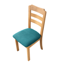 1/2/4/6 piezas Fundas de silla de felpa de maíz, fundas de asiento de silla a prueba de polvo adecuadas para sillas de comedor, fundas de silla extraíbles y lavables para cocina, comedor - Multicolor - Ver 38