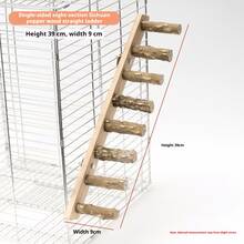1pc Wooden Interactive Ladder Training Toy Suitable For Small Pets, Birds, Parrots, Hamsters, Climbing Ladder, Swing, Accessories - Multicolor - View 14