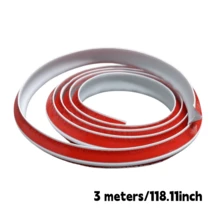 1 件 39.37 英寸/78.74 英寸/118.11 英寸 L 型四分之一圆弧装饰条，白色，墙面装饰收边条，自粘式柔性密封条，可弯曲装饰条 | 双面免粘剥离粘贴式收边条，适用于地板边缘、墙角、楼梯、橱柜、浴缸边缘 | 0.59 英寸（宽）* 0.59 英寸（高） - 彩色 - 查看 14