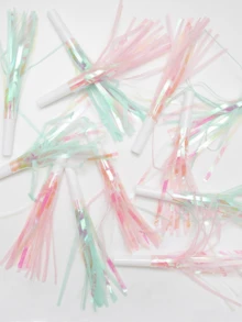 6 件混色派对全息喇叭，彩色噪音制造器，适合派对、圣诞节 - 彩色 - 查看 4