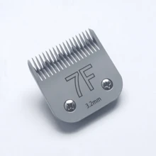 1pc Professional Pet Clipper Replacement Blades – 7F(3.2mm)/40#(0.25mm)/4F(9.5mm)/5F(6.0mm), Steel & Ceramic, Compatible With Andis Oster Laube A5 Series Dog Grooming Clippers - Multicolor - View 6