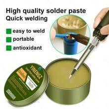 2瓶高纯度多用途焊膏套装 - 松香焊剂焊丝易焊膏，100克+35克，共135克，焊接快速，焊缝牢固稳定，无酸焊剂，易于焊接，适用于不锈钢、镀锌板、铜、镍、铁、电极板 - A - 查看 5