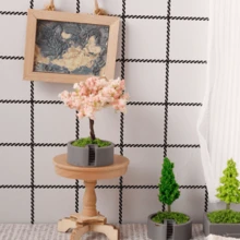 1pc Miniature Plant Model, Potted Plant, 12 Inch Dollhouse Decor Accessory, Christmas Tree, Cherry Tree, Pine Tree Dollhouse, Miniature Scene Decoration Ornament, Miniature Plant Model, Christmas Decoration - Plant Model - View 4