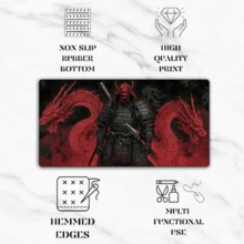 1pc Medieval Knight & Dragon Castle Theme Gaming Mouse Pad - Ultra Smooth Non-Slip Waterproof Rubber Base With Stitched Edges - Durable Office Home Desktop Mat | Immersive Atmosphere | Smooth Surface Large Mouse Pad Office Desk Desk Office Supplies Office Decor Office Desk Desk Office Accessories Desk Mat Mousepad Study Table Mouse Pad For Desk Desk Decor - Multicolor - View 7