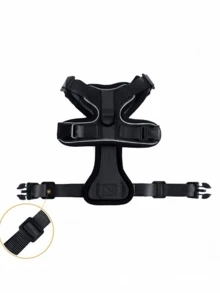 Pet Supplies : Cat Breathable Harness With Reflective Strap - Anti-Escape Adjustable Cat Walking Harness - Grey - View 4