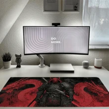 1pc Medieval Knight & Dragon Castle Theme Gaming Mouse Pad - Ultra Smooth Non-Slip Waterproof Rubber Base With Stitched Edges - Durable Office Home Desktop Mat | Immersive Atmosphere | Smooth Surface Large Mouse Pad Office Desk Desk Office Supplies Office Decor Office Desk Desk Office Accessories Desk Mat Mousepad Study Table Mouse Pad For Desk Desk Decor - Multicolor - View 4