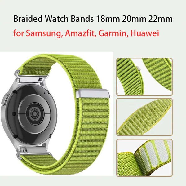 18mm 20mm 22mm Magnetic Sports Bands Correa Compatible With Samsung 7 6 5 4 Hua Wei GT4 GT5 GT6 Vivoactive 4S 3S Venu 2S Forerunner 245 965 Fenix 6 7 Instinct 2 GTS GTR Bip Quick Release Breathable Strap