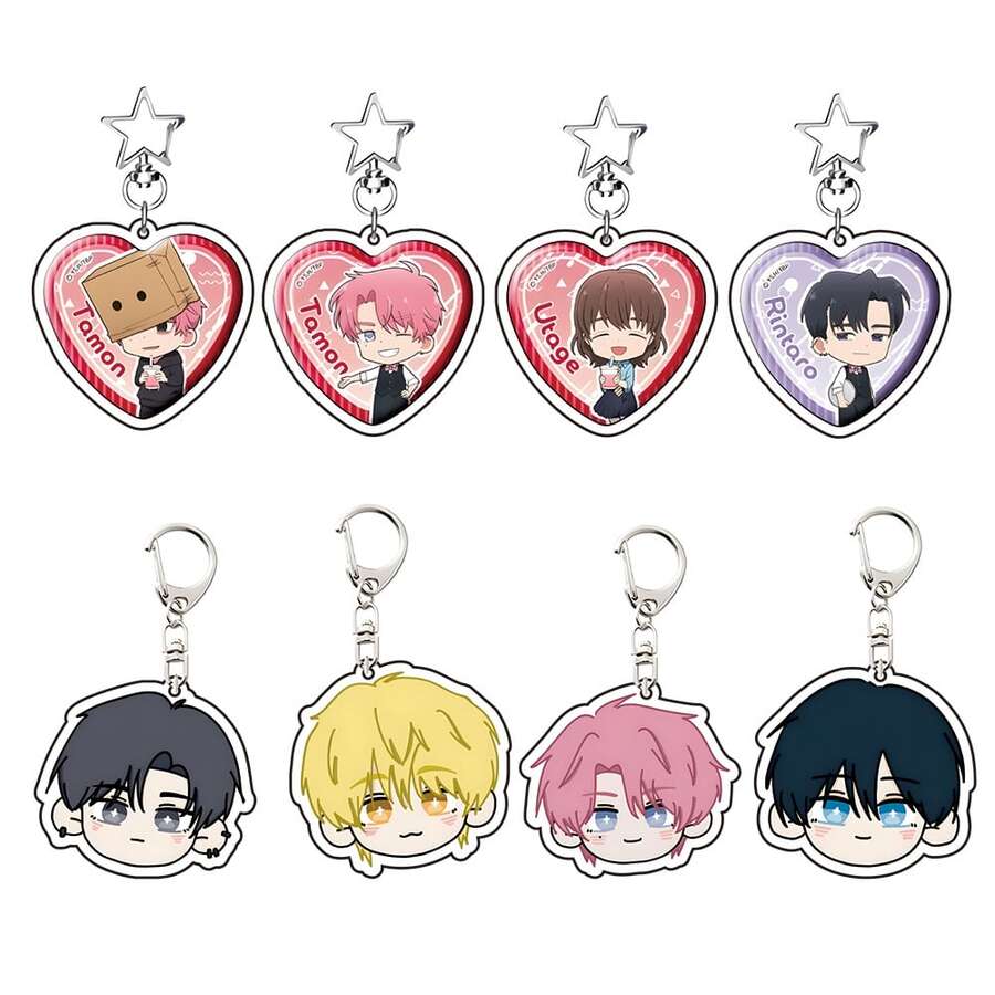 《Tamon-Kun Wa Docchi!》Tamon的B面亚克力钥匙扣 – Tamon & Hiyori 动漫角色展示手办包挂件收藏礼品 - 彩色 - 查看 1