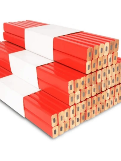 1 Set Of 10 Woodworking Pencils, Premium Octagonal Marking Tools With Hard Black Leads, Suitable For Artisans And Craftspeople, Colorful Pencils Are Sharp And Pointed, Perfect Holiday Gift