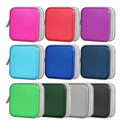 1pc 34-Card Slots CD/DVD Case,Portable CD/DVD Storage Bag,Dust-Proof Design, Suitable For Office And Home Use, Preferred By Music Enthusiasts And Movie Collectors