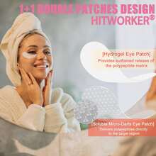 1 par de pegatinas para los ojos, pegatinas para los ojos solubles, 1 especificación del embalaje - Multicolor - Ver 3