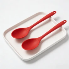[2/4/6pcs] Premium Silicone Basting Brush, 8-Inch Heat Resistant Kitchen Tool, Non-Stick Cooking Spoon For Grilling Baking, Dishwasher (Red) - Red - View 13