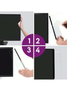 Office Desk Accessories Computer Monitor Memo Board Memo Clip Neutral Home Decor Cork Board Desktop Supplies Adhesive Sticky Note Holder Women Men Decor Essentials Cute Storage Organizer Practical Tool Aesthetic Decorative Gift - Rectangle - View 7