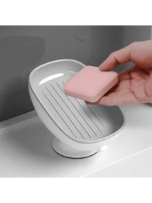 1pc PS Soap Dish: Double-Deck Design, Convenient Tidy Soap Storage, Quick Drainage - Multicolor - View 8