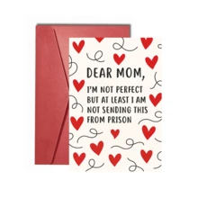 1 Cute "Mom" Greeting Card | Perfect For Mother's Day, Housewarming, Birthday Celebrations, And Warm Family Greeting Cards, Made Of Paper Material - Multicolor - View 10