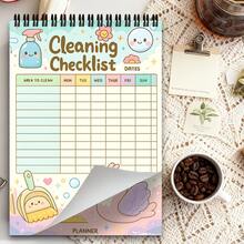 1pc Minimalist Daily Planner Notebook | Undated Office Organizer Notebook, Personal Memo Notepad, Cute Themed Task List Planner, Work Schedule Notebook - A5 - View 2