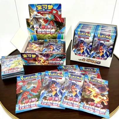 36张宝可梦卡牌，动漫游戏卡牌，动漫迷礼物，节日礼物，派对用品，节日装饰，生日派对用品，生日礼物，手工装饰，稀有卡牌，高级宝可梦卡牌