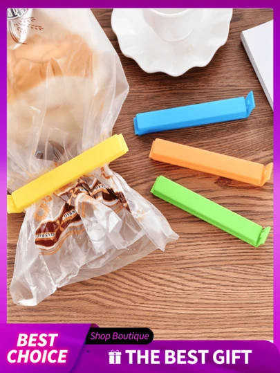 1/5/10/20/30/56pcs Food Bag Clips, Portable Food Fresh Sealing Clips, Reusable Airtight Clips For Plastic Bags & Snack Bags, Kitchen Storage & Organization, Suitable For Bedroom, Travel, Office, School