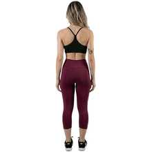 Set Of 2 Capri Leggings, Comfortable Fitness Style, Shaping, High Waist, Supportive - Red Violet - View 4