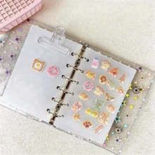 Giấy PET trong suốt hai mặt khổ A5/A6/A7/M5/A8, Giấy phân trang bìa cứng dày, Giấy phân trang sổ tay, Sổ tay, Giấy rời, Giấy dán, Nhãn dán bong bóng pha lê, Sổ dán bìa cứng, Giấy rời dày, Giấy dán thay thế, Sổ dán bìa cứng, Giấy dán pha lê dập nổi 3D, Giấy phân trang sổ tay, Giấy đựng hồ sơ, Sổ dán. - Giấy chống dính hai mặt trong suốt - Xem 5