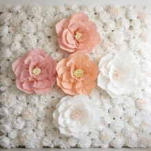 12-Piece Paper Flower Bouquet Set, Featuring Crepe Paper Decorations, Suitable For Engagement Parties, Wedding Parties, Bridal Showers, Birthday Parties, Wall Decorations, Mother's Day, Holiday Outdoor And Indoor Decorations, Wedding Decorations, Bedroom, Bathroom, Window Sill, Front Door, Patio, And Commercial Space Decorations. - A - Xem 7