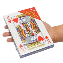 1pc Extra Large Poker Card Deck, Big Model Playing Cards, 4-Player Poker, Giant Paper Poker Cards - Multicolor - View 7