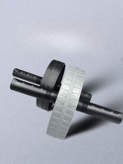 1 pieza Equipo de fitness abdominal de doble rueda, rodillo abdominal de rueda gigante para entrenamiento muscular, accesorio de gimnasio, entrenamiento, fitness en casa, rodillo abdominal, rueda abdominal [Talla única, color aleatorio]