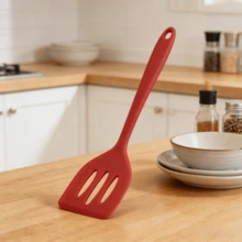 1/2pcs Silicone Slotted Spatula, High Heat Resistant Soft Kitchen Tool For Frying Fish, Eggs, Pancakes, Non-Stick, Dishwasher , Black - Multicolor - View 15