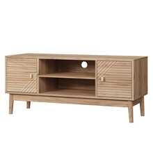 Television Stands & Entertainment Centers - Oak + MDF - View 7