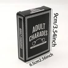 一盒55张饮酒游戏卡牌，桌面互动卡牌，趣味游戏卡牌，非常适合约会、晚餐、周末聚会、派对和特殊场合。也可作为圣诞节、情人节或生日礼物赠送。开启完美沟通时刻，加深彼此关系。 - 彩色 - 查看 7